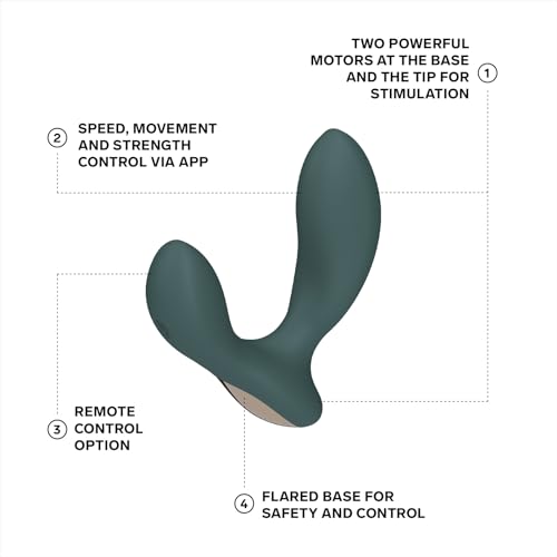 Image of LELO Hugo 2 - App-Controlled Prostate Massager, Anal Toy, Green