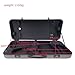 Conboxus Professional Double Case Violin(4/4) & Viola(16-17inch) Carbon Fiber,With Password Lock,2 Adjustable Straps,4 Bow Holder (black)