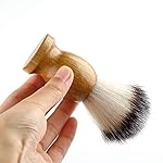 Anbbas Shaving Brush Synthetic Badger Hair Wood Handle,Stainless Steel Shaving Stand and Bowl,Perfect for Men Wet Shave - Image 2