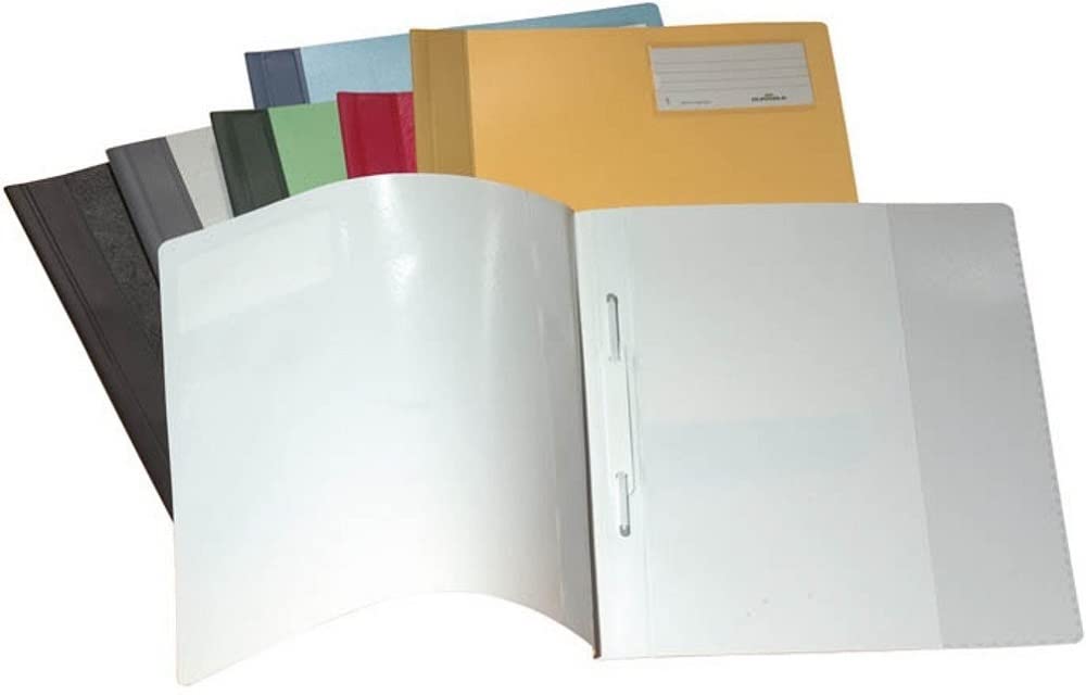Durable 250004 Skoroszyt A4 (o ponadstandardowej szerokości), opak. 25 sztuk, kolor żółty.
