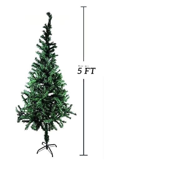 eCraftIndia Big Christmas Tree 5 Feet | Xmas Tree for Table Home Office Party Decoration | Christmas Tree Decoration Items Ornaments 2