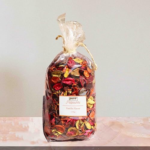 Image of Decorative Vanilla Scented Dried Flowers Home Fragrance Sachet of Petal Potpourri Bags (Mix, 130gm)