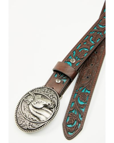 Shyanne Girls' Jovie Underlay Belt With Horse Buckle Multi 202