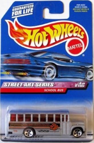 SCHOOL BUS Hot Wheels 1999 Street Art Series School Bus 4/4 1:64 Scale Collectible Die Cast Car Model #952