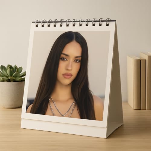 Image of Katseye Desk Photo Album - Premium Spiral Display (24 Glossy Laminated Photos Front Back)