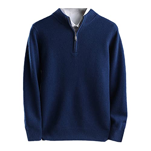 Pull en cachemire pour homme Kelsiop en pure laine haut de gamme pour l'hiver