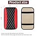 Car Center Console Cushion Pad, Universal Leather Waterproof Armrest Seat Box Cover Protector,Comfortable Car Decor Accessories Fit for Most Cars, Vehicles, SUVs (Red)