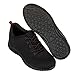 CALTO Men's Invisible Height Increasing Elevator Shoes - Black/Red Ultra Lightweight Sporty Sneakers - 2.6 Inches Taller - Q211 - Size 10 D(M) US