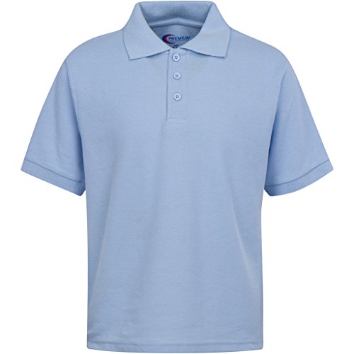 Image of Premium Wear Boys School Uniform Short Sleeve Stain Guard Polo Shirt