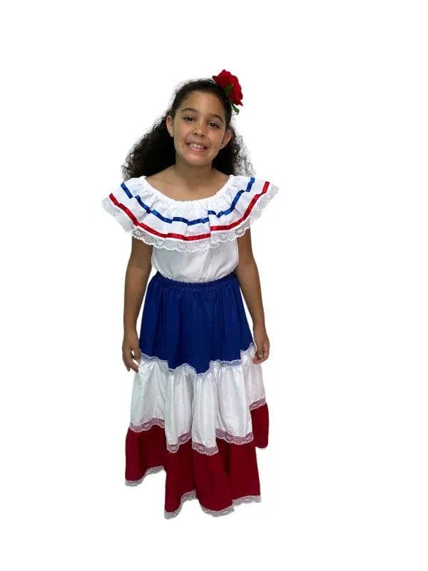 Dominican Republic Traditional Girls Fiesta Dress3