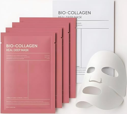 Image of Bio Collagen Hydrogel Face Mask, Overnight, Pack of 4