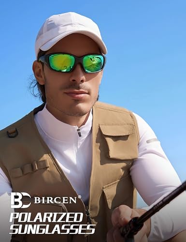 Image of BIRCEN Sport Polarized Sunglasses for Men - Women:UV Protection Shades for Fishing Driving Cycling Running