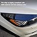 FDAIUN Headlight Eyebrow Car Eyelids Sticker Cover Decal Trim ABS Styling Sticker for Ford Escape Kuga 2017 2018 2019 Exterior Accessories 2Pcs (Glossy Black)