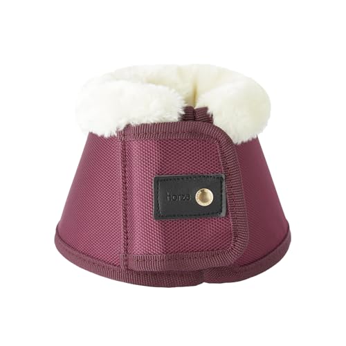 Campanas Horze Lincoln M en rojo con piel premium para una protección ecuestre superior 4