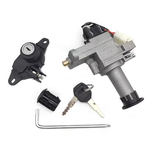Llave Contacto Moto para Suzuki AN125 AN 125 125CC HJ125T-7 8 Juego Cerradura Tapa Tanque Combustible Motocicleta