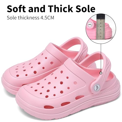 Image of Kids Tie Dye Garden Clogs for Boys Girls | Lightweight Slip-On Water Shoes with Arch Support