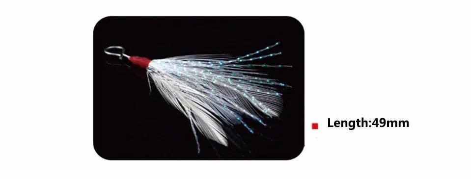 60 piezas de colgantes de pluma para señuelos miniatura 2