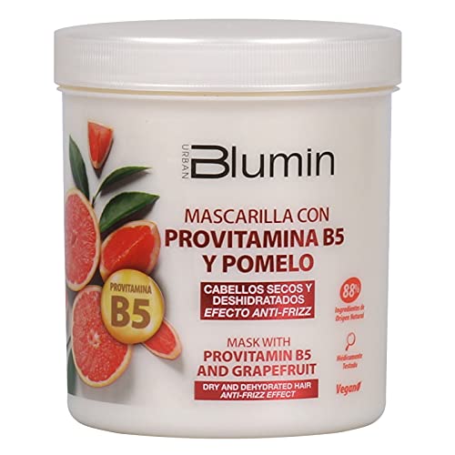 Blumin Mascarilla efecto Anti-Frizz con Pomelo y Provitamina B5, para Cabellos Secos y Deshidratados, 700 ml