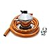 S&M 321771 Regulador de gas butano+ Tubo Goma 1,5 m + 2 abrazaderas, Gris/Naranja