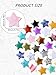 Jovivi 20 Pcs Star Shaped Crystal Stones Bulk 0.8inch Natural Gemstone Polished Star Chakra Healing Crystals Set Assorted Pocket Stones for Meditaion Energy Blancing Home Decor