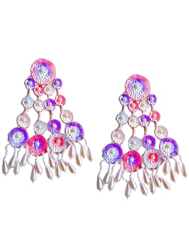 Tipsy Closet Multicolor Dangler Earrings Handmade Beaded Earring ...