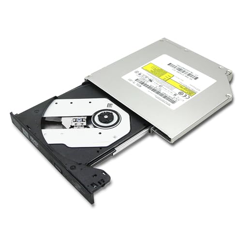 Lightscribe Graveur de disque DVD CD interne compatible avec ordinateur portable HP, Dell, Lenovo, Acer, Asus, Sony, Samsung, MSI, plateau de 12,7 mm, disque optique fin SATA