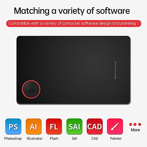 Tableta con pluma G50 de 10 Lunas: soluciona el retraso al dibujar con sus 233PPS rápidos 7