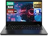 Lenovo Thinkpad L14 Gen 1 Business Laptop, 14 Zoll FHD (1920x1080), Intel Core i5-10210U, 16GB RAM, 512GB SSD, QWERTY Tastatur, Windows 11 Pro (Generalüberholt)