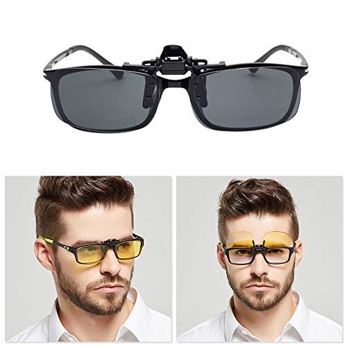 BOZEVON Clip su Occhiali da Sole - 2 Pezzi Day +