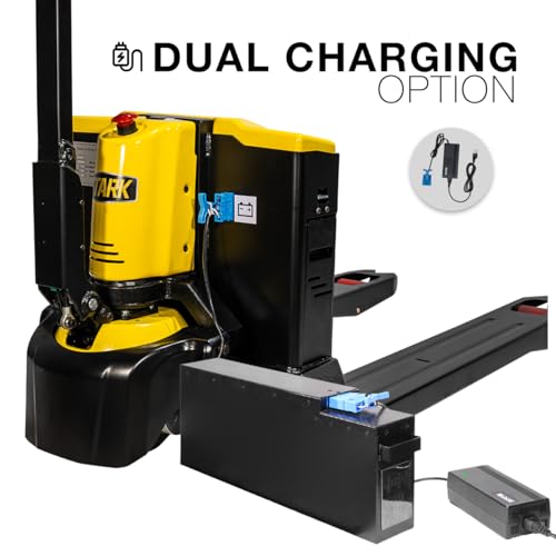 Stark Usa 58115 2-Pieces Full Electric Pallet Jack Lithium 3300Lbs Capacity 7.5 Inch Lift 45 Inch X 27 Inch Forks Pallet Truck thumb #2