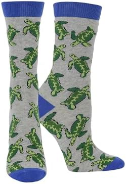 WHD Sea Turtle Crew Socks for Women & Men | Marine Life Enthusiast, Ocean Lover Socks image 5