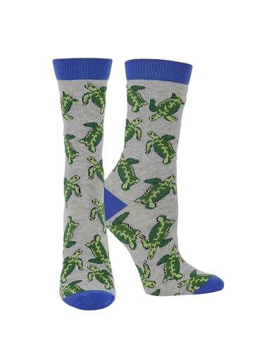 Sea Turtle Socks for Women - Turtle Lovers Gift Ideas - Tortoise Socks Ocean