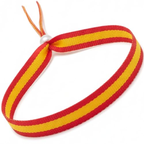 GOS Best Supplies Pulsera De Tela Colores de la Bandera de España 1 pulsera 32...