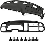 KUAFU Dash Cover Dashboard Replacement & Dash Bezel W/O Vent Compatible with 1998-2002 Dodge Ram...