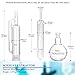 MXBAOHENG 1000ml Soxhlet Extractor Kit Soxhlet Extraction Apparatus with 60/45 Graham Condenser, Flat Bottom Flask 29/32 Joint, Extractor Tube Lab Glassware
