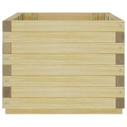 Jardinière en bois de pin vert robuste et résistante à la pourriture - 7