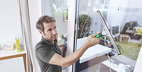 Unger 79000 Ergotec Window Squeegee 35Cm - Rubber Squeegee Blade, Stainless Steel Channel & Rubber Grip Handle - Window Cleaning Equipment - 15