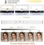 yAyusi Dual-lamp Video Conference Lighting, LED Streaming Light with Remote and Touch Control, Zoom Lighting for Computer,Webcam Laptop Monitor Ring Light for Video Calls/Zoom Meetings/Video Recording