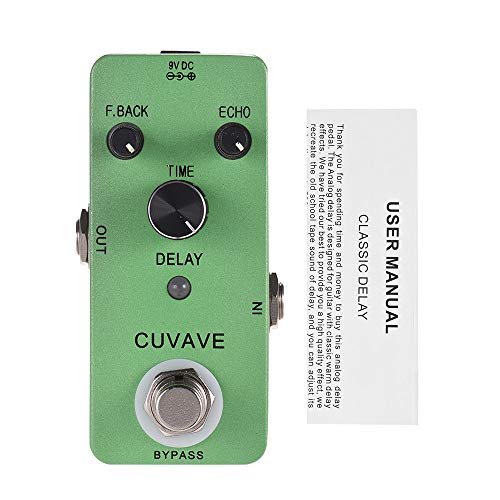 KKmoon CUVAVE DELAY Analog Classic Delay Echo Pedal Efeito de Guitarra Liga de zinco Shell True Bypa