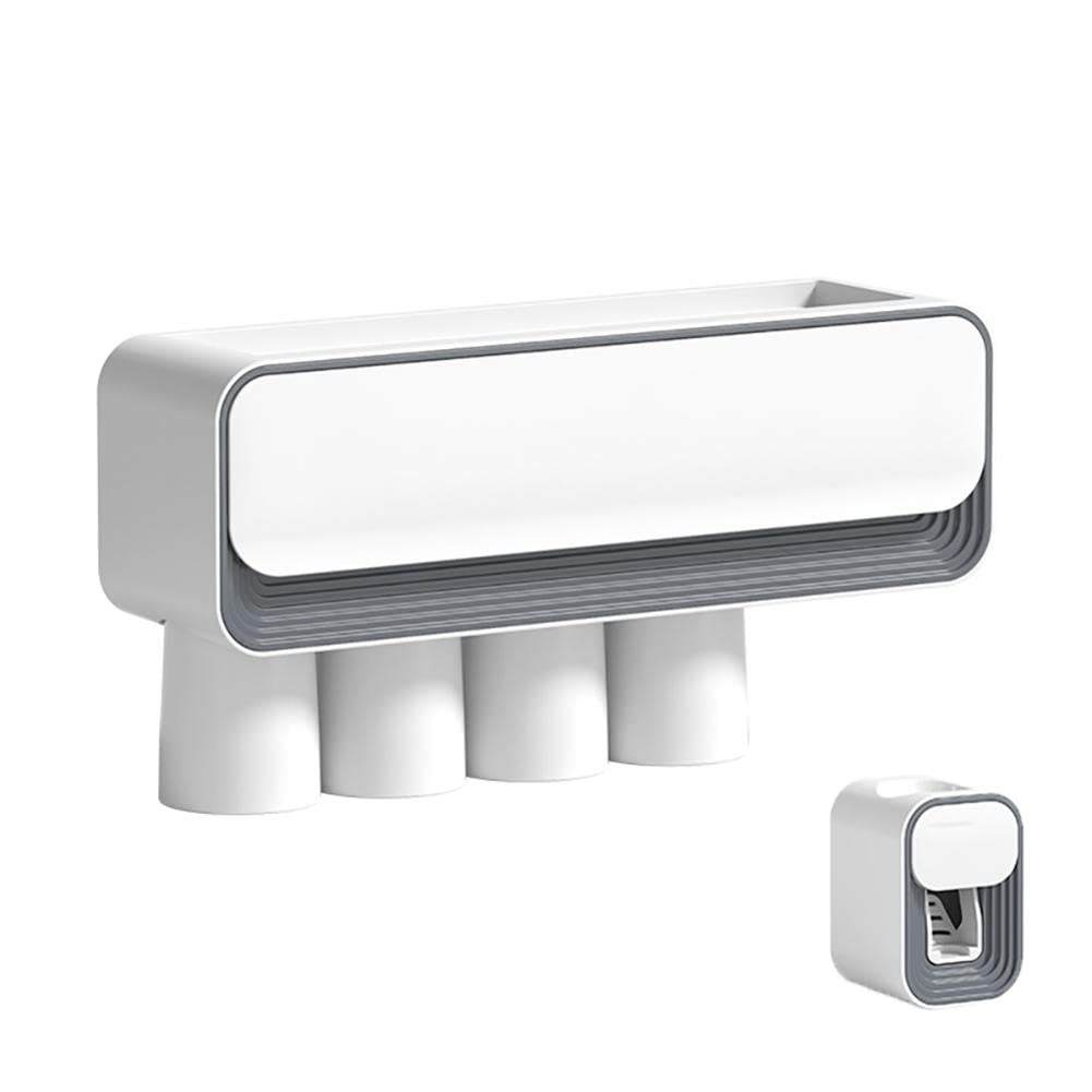 Organiseur brosse à dents électrique mural pour une routine matinale fluide et ordonnée