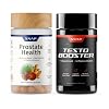 Snap Supplements Prostate Health Support Supplement Bundle with Testo Booster, 90 Capsules Each
