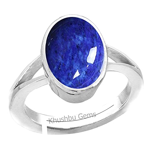 Bague Lapis Lazuli 8,55 carats pierre précieuse naturelle Lajward 9,25 Ratti