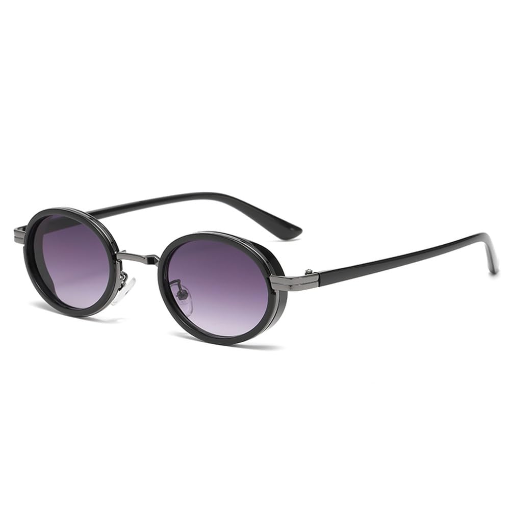 Małe okulary przeciwsłoneczne z metalową oprawką, owalne, damskie, modne, okulary przeciwsłoneczne UV400,