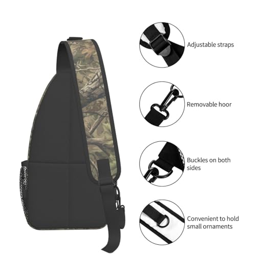 Image of Crossbody Bag Sling Bag Backpack Chest Bags Shoulder Bag for Women Men Hunting Camo Forest Camouflage