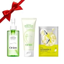 Orien Vitamin C & Cleansing Set Vitamin C Serum Mask Pack 4pcs, Mugwort Zero Film Cleansing Oil&Foam
