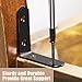 18-Pack L Shape Corner Brackets, Stainless Steel Metal Angle Braces for Wood Furniture, Heavy Duty Black 2 inch Shelf Bracket with Long Screws for Household Project (L Shape Black)