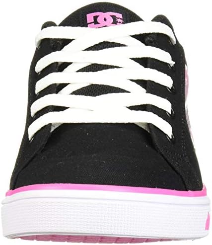 DC Girl's Chelsea TX Skate Shoe, Black/Pink, 10.5M M US Big Kid | Image 1