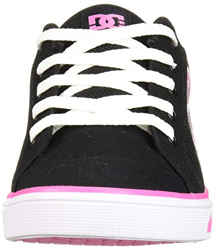 Dc Girl's Chelsea Tx Skate Shoe, Black/Pink, 13 M M Us Big Kid #TOP1