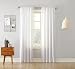 No. 918 Marley Semi Sheer Rod Pocket Curtain Panel, 40" x 84", White