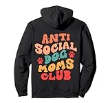 Funny Anti Social Dog Moms Club Tee